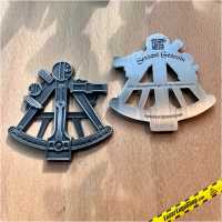 Sextant Geocoin - RE "Skipper - Antique Silver"